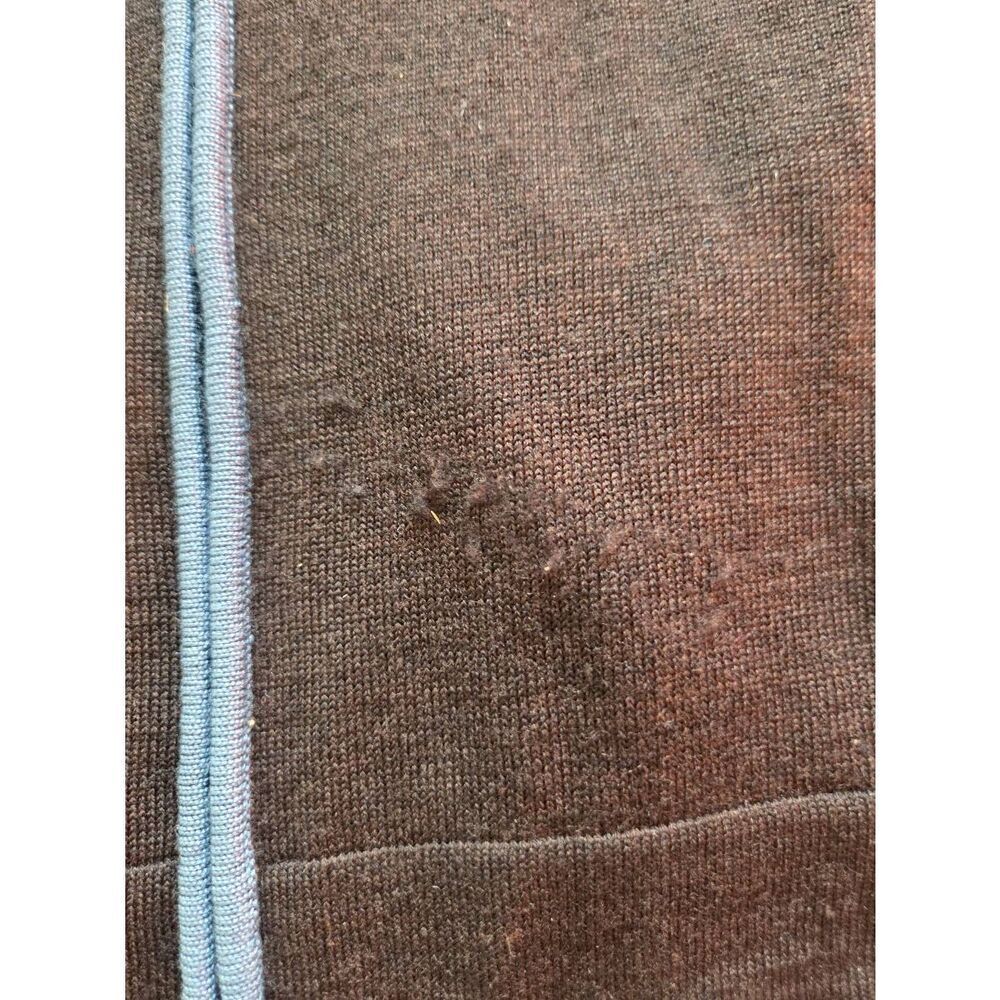 Smartwool brown&blue zip up sweater sz Medium - Picture 2 of 7